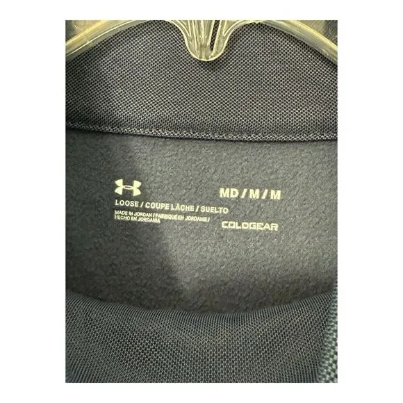 Under Armour Cold Gear Mock Turtleneck Sweatshirt With Front Pocket Size L - Picture 5 of 9